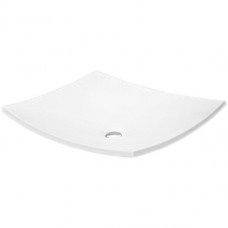РАКОВИНА НАКЛАДНАЯ FANCY MARBLE NATURA 480, БЕЛАЯ